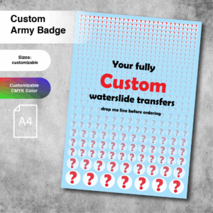 Custom A4 transfers sheet