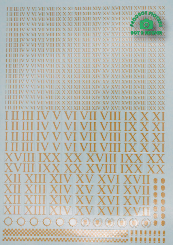 Roman Numerals - Gold - Image 3